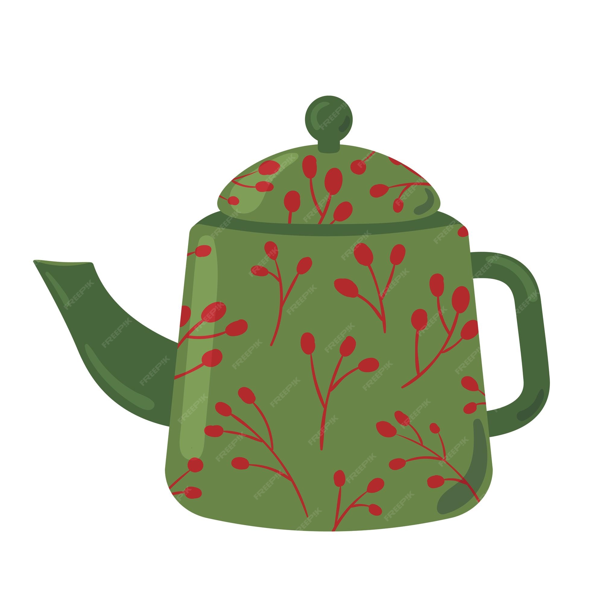 Cartoon cute tea kettle 14035757 Vector Art at Vecteezy