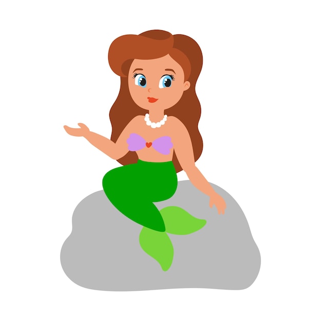 Cute character Little mermaid