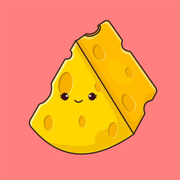 Cute Cheese Illustration