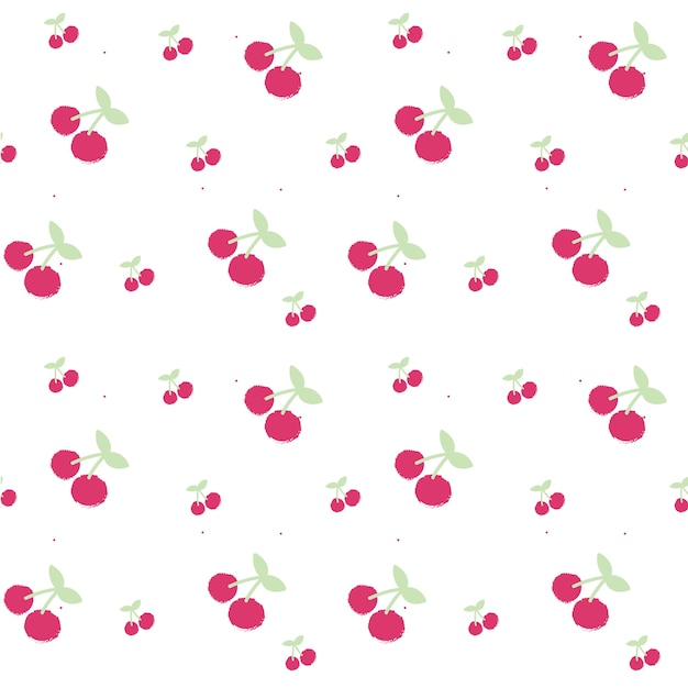 Cute cherry pattern background