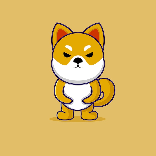 Vector cute chibi animal character