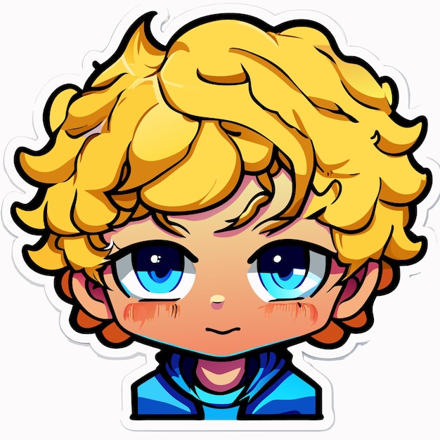 Gacha Blond Boy Gacha Life Art Sticker 