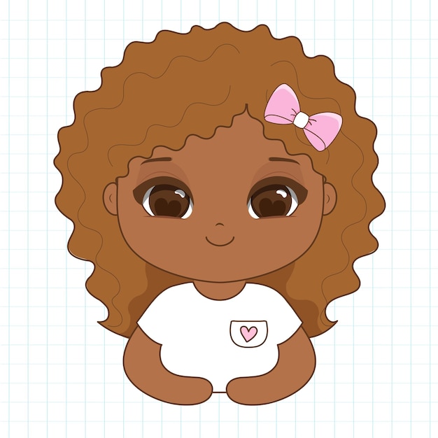 Piccola chibi mascotte vector