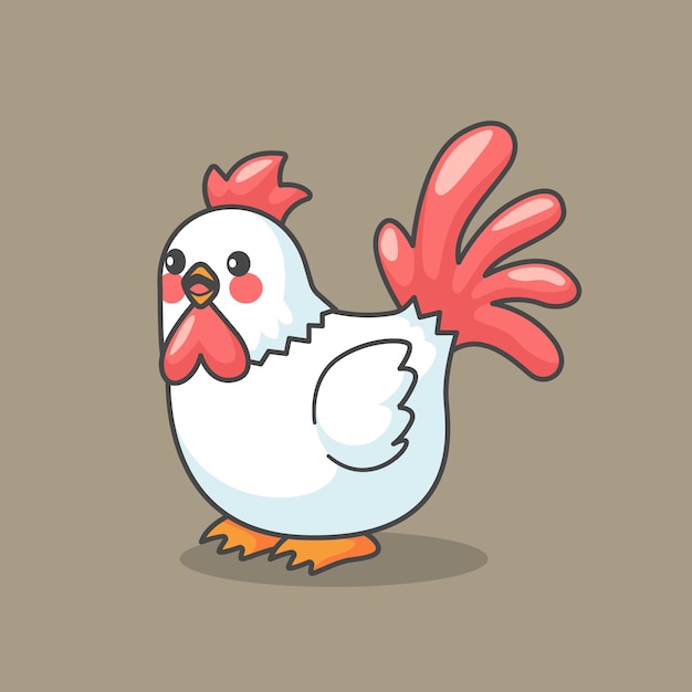 Cute Chicken cartoon vector