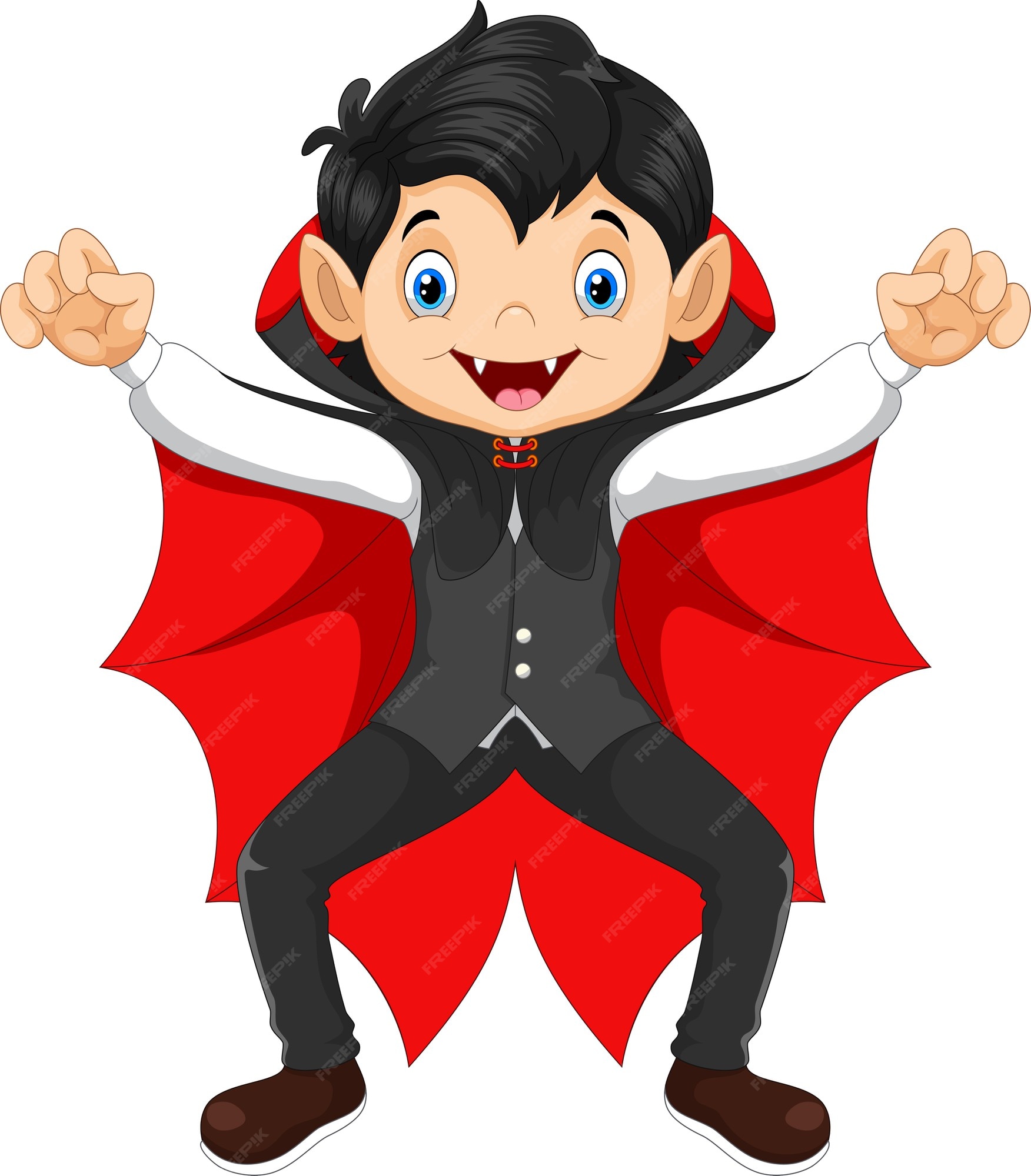 Halloween character kid cartoon in Halloween vampire costume 21594277 PNG