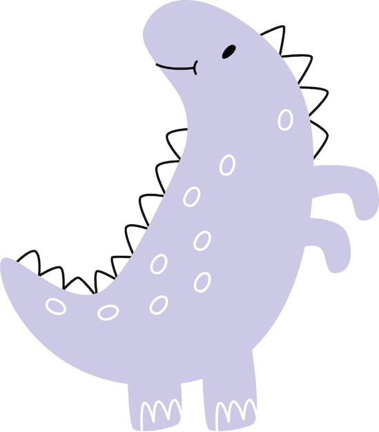 Vector cute childish dinosaur