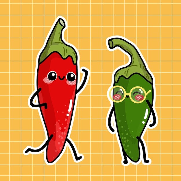 Cute Chilli Vector Illustration