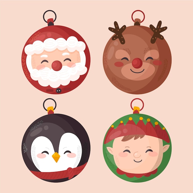 Cute christmas ball ornaments