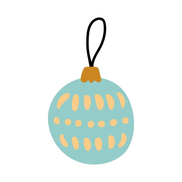 cute christmas bauble isolated on a white background perfect for holiday designs cards decorations