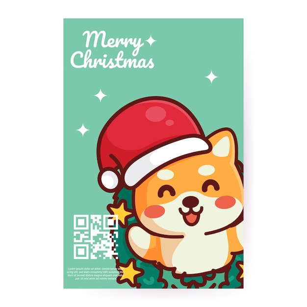 Cute christmas cards vector