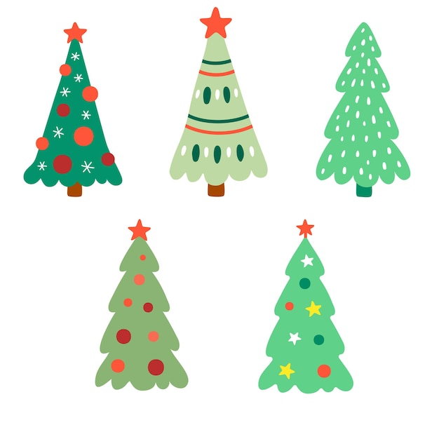 cute christmas element holiday decor party xmas postcard