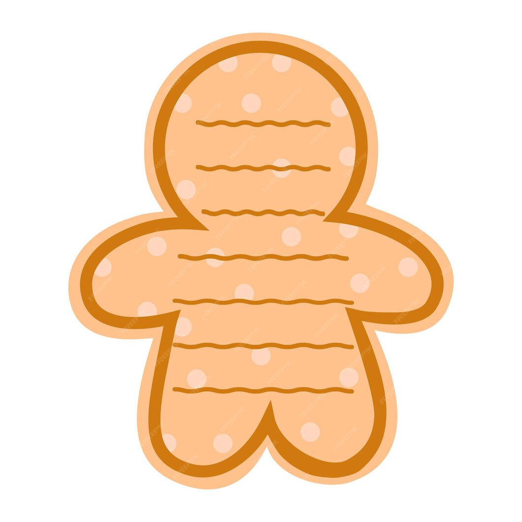 Premium Vector Cute christmas gingerbread man. memo note template for Premium Vector Cute christmas gingerbread man. memo note template for