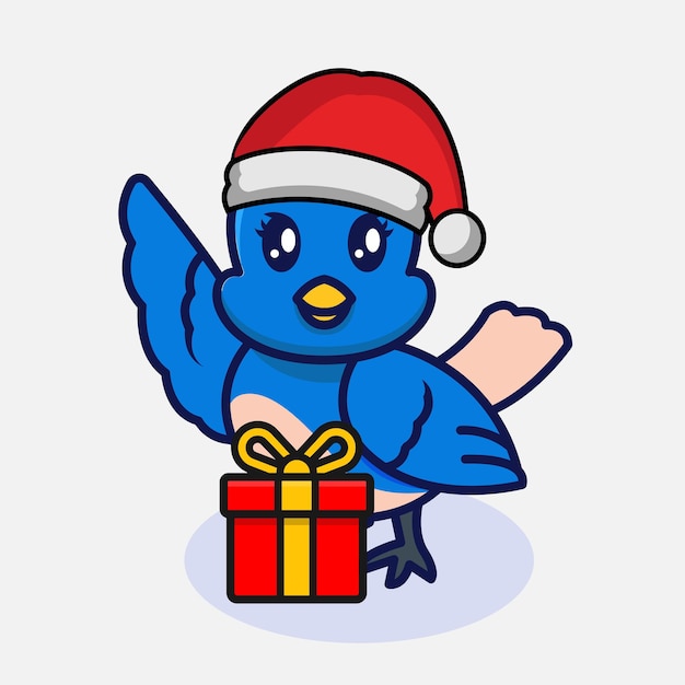 Cute Christmas mascot design illustration