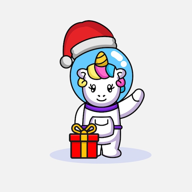 かわいいクリスマスマスコットデザインイラスト