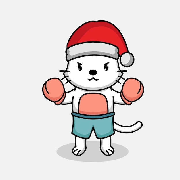 Cute Christmas mascot design illustration