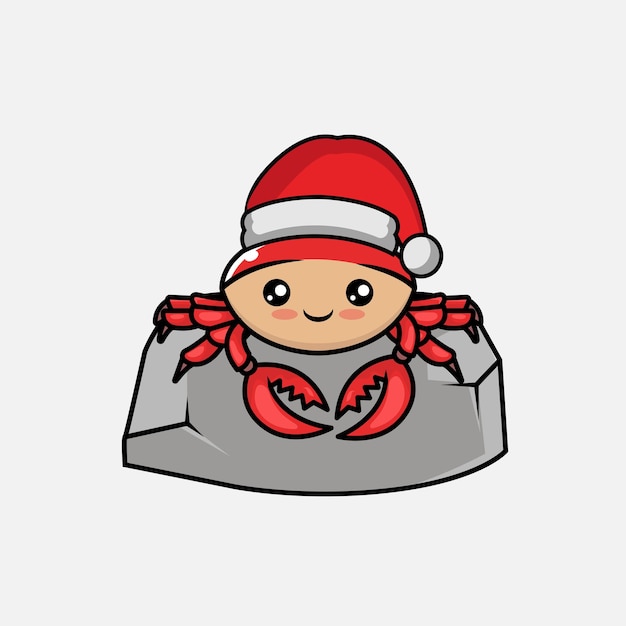 Cute Christmas mascot design illustration