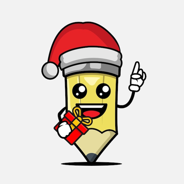 Cute Christmas mascot design illustration