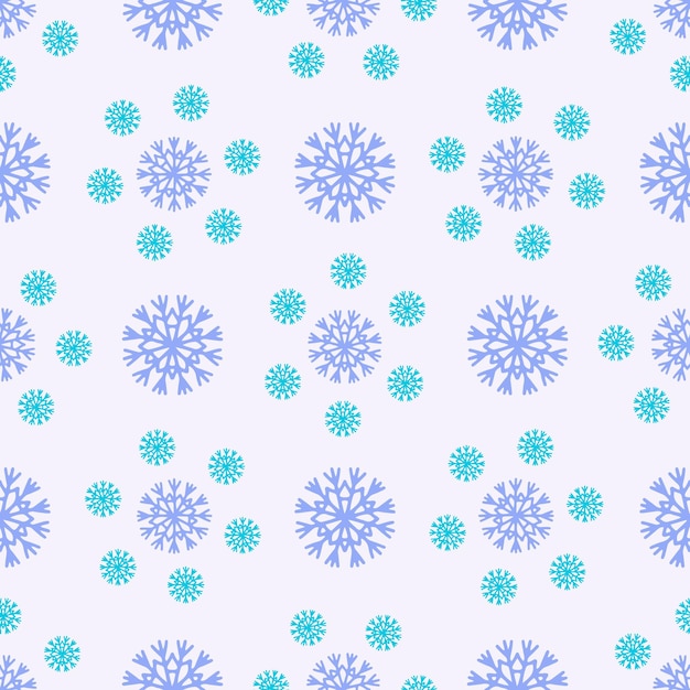 Cute christmas pattern with snowflakes for factory prints, wrapping paper and gift wrapping.