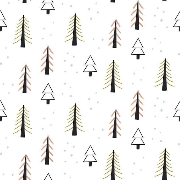 Cute Christmas tree pattern