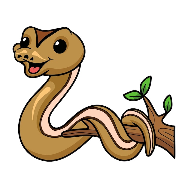 Cute cinnamon super stripe cartoon on tree branch