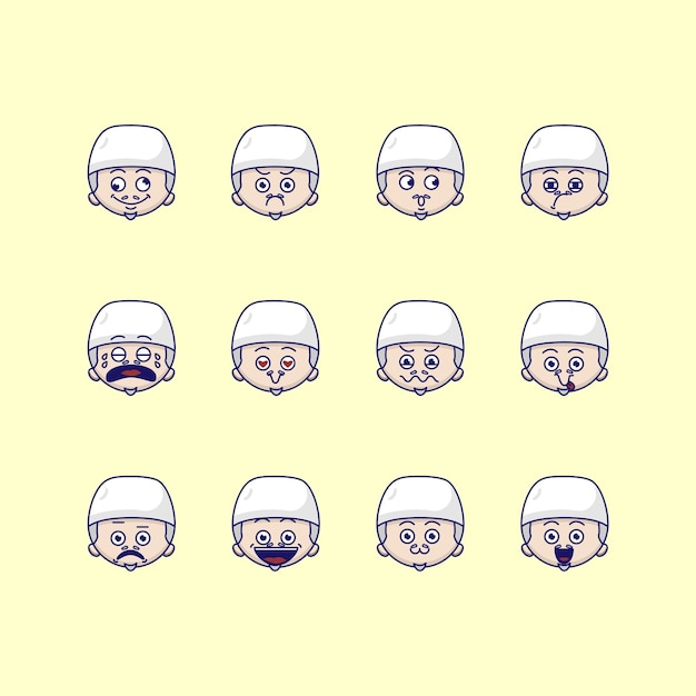 Cute cleric emoticons