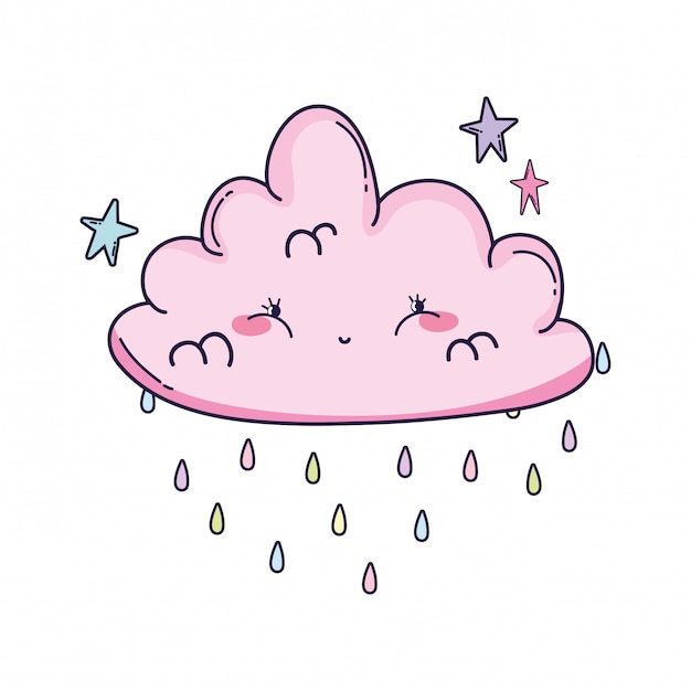 Cute cloud cartoon