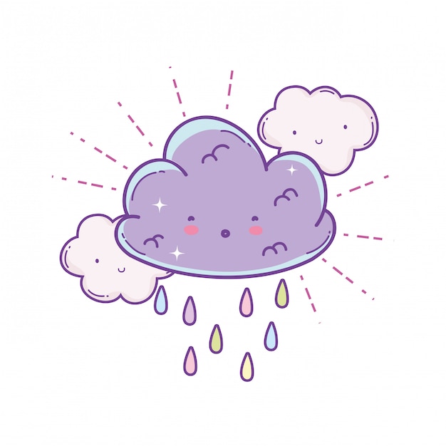 Cute cloud cartoon