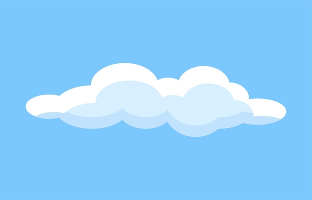 Vector cute cloud icon