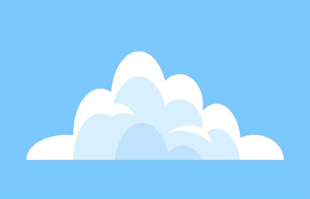 Cute cloud icon