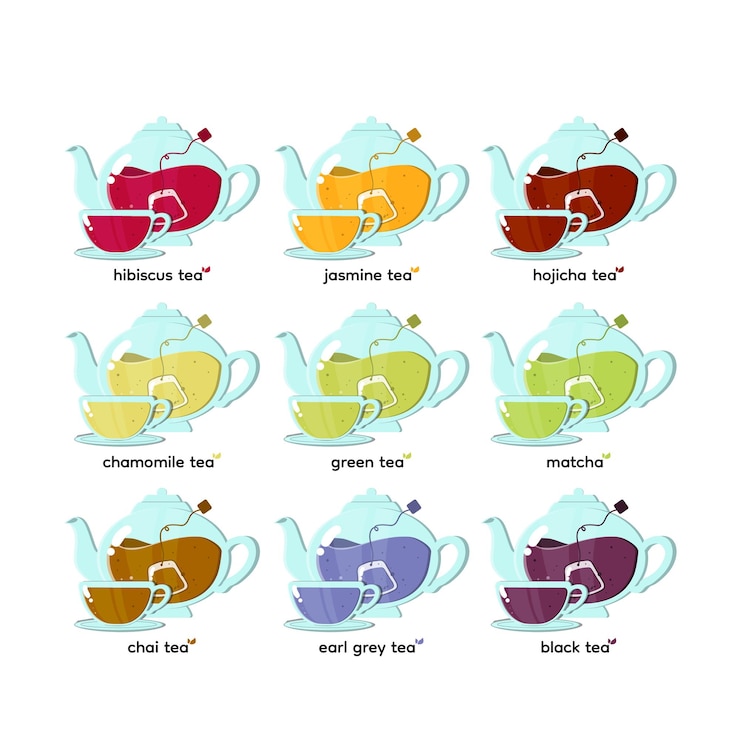 Vector cute collection of teapot
