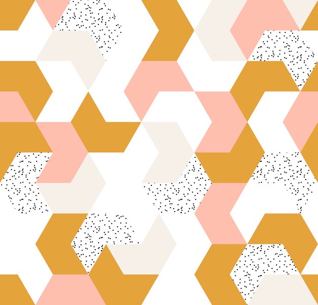 Cute colorful arrow seamless pattern. Endless background of geometric shapes.