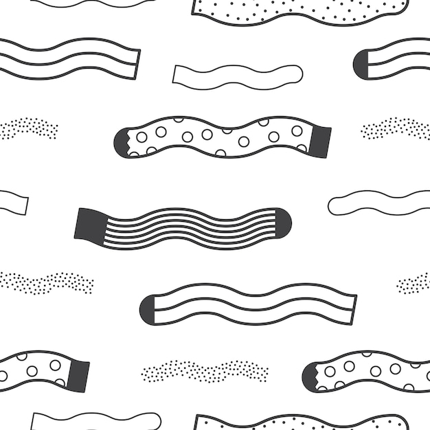 Vector cute colorful background for kid web site and printing. socks pattern in modern youth style