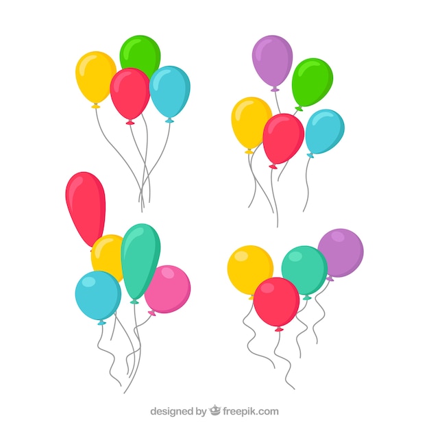 Cute and colorful decorative balloons