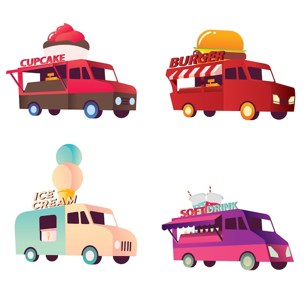 Cute Colorful Food Truck