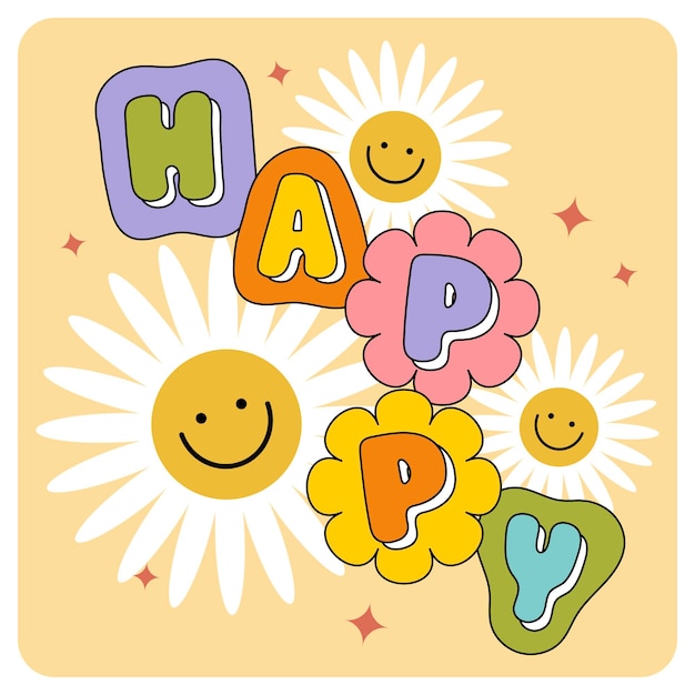 cute colorful Happy layout wallpaper background