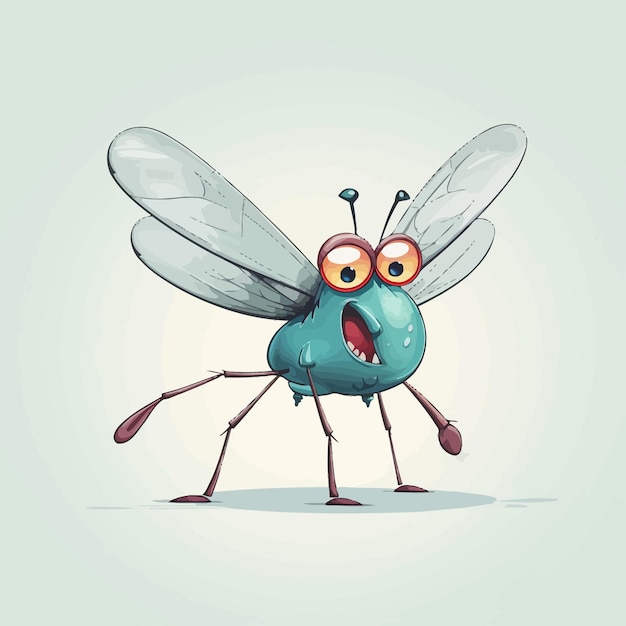 Vector cute colorful insect