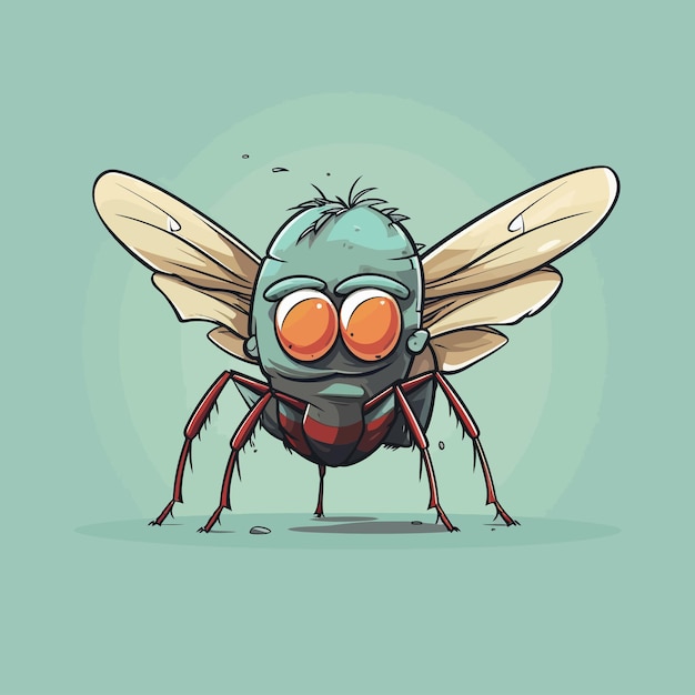 Vector cute colorful insect