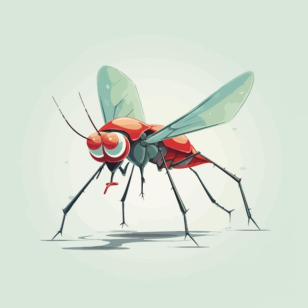 Vector cute colorful insect