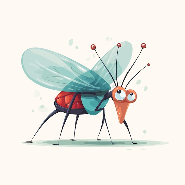 Vector cute colorful insect