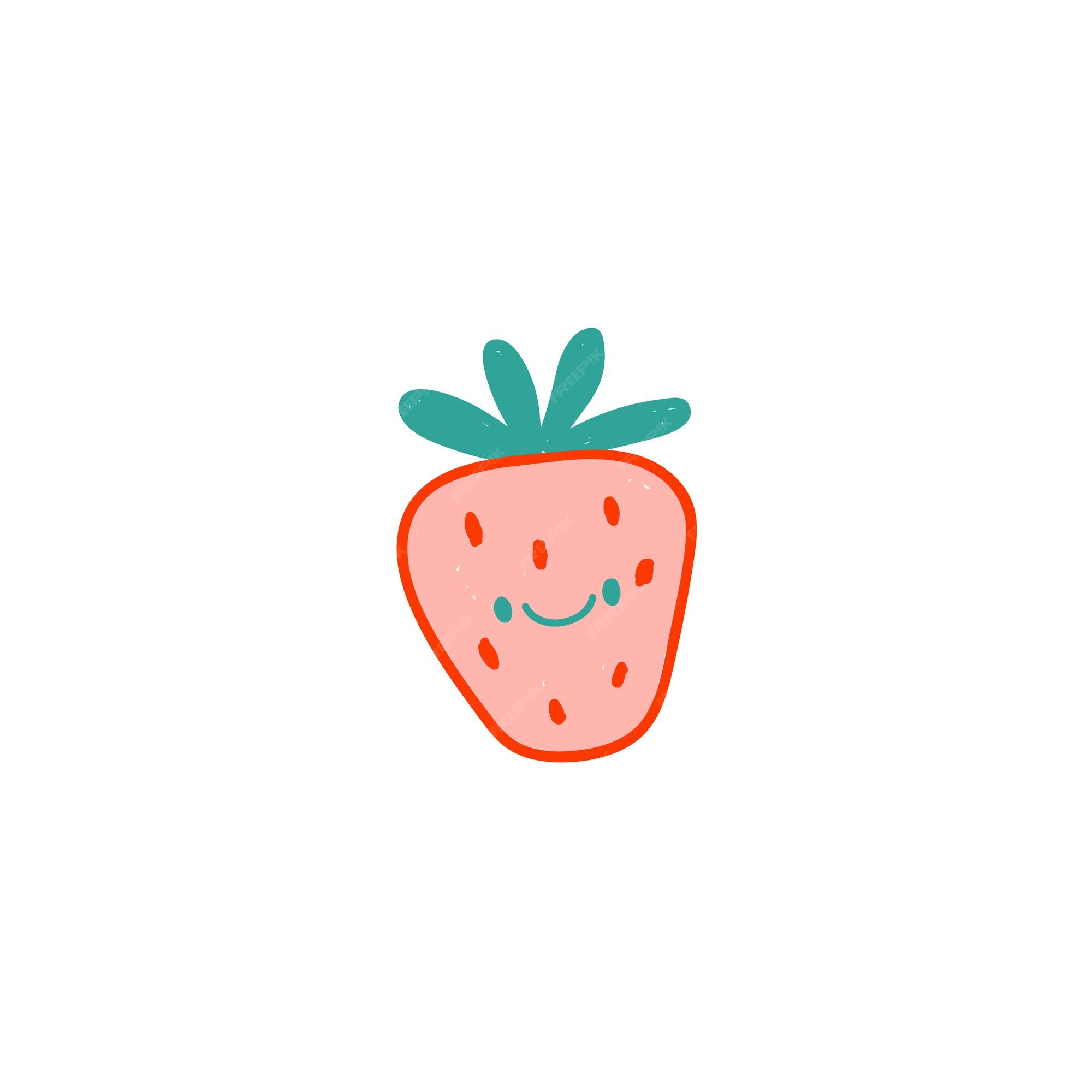 Premium Vector | Cute colorful strawberry