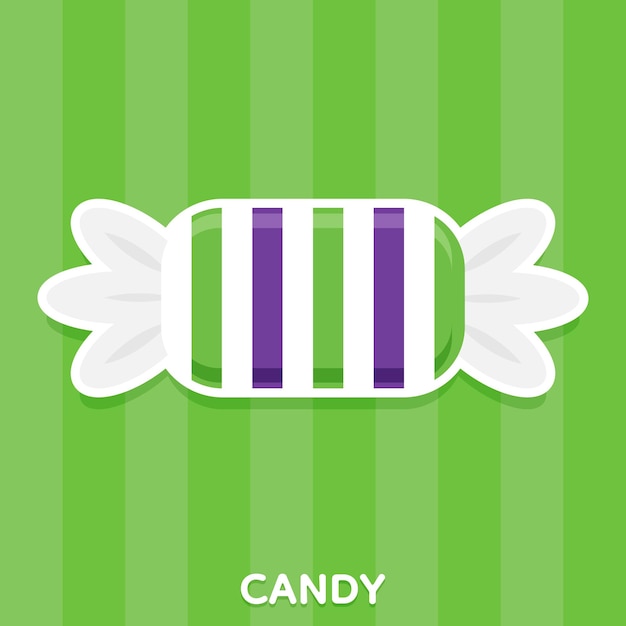 Cute colourful candy Vector Illustration