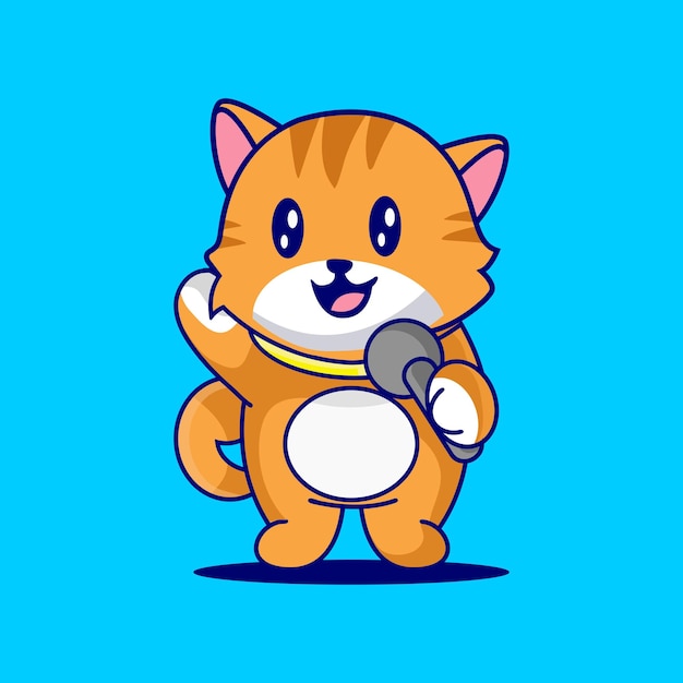 Cute cool cats mascot design