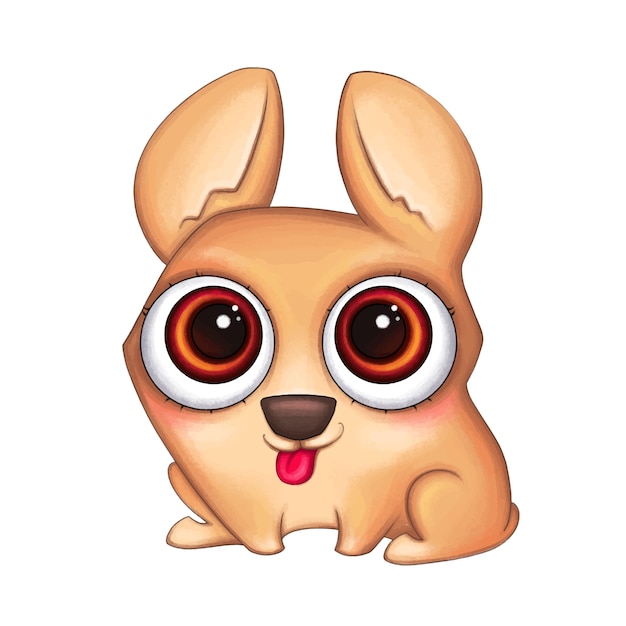 Vector cute corgi dog