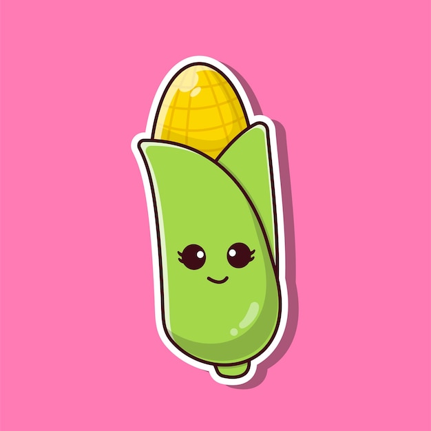 Cute corn illustration