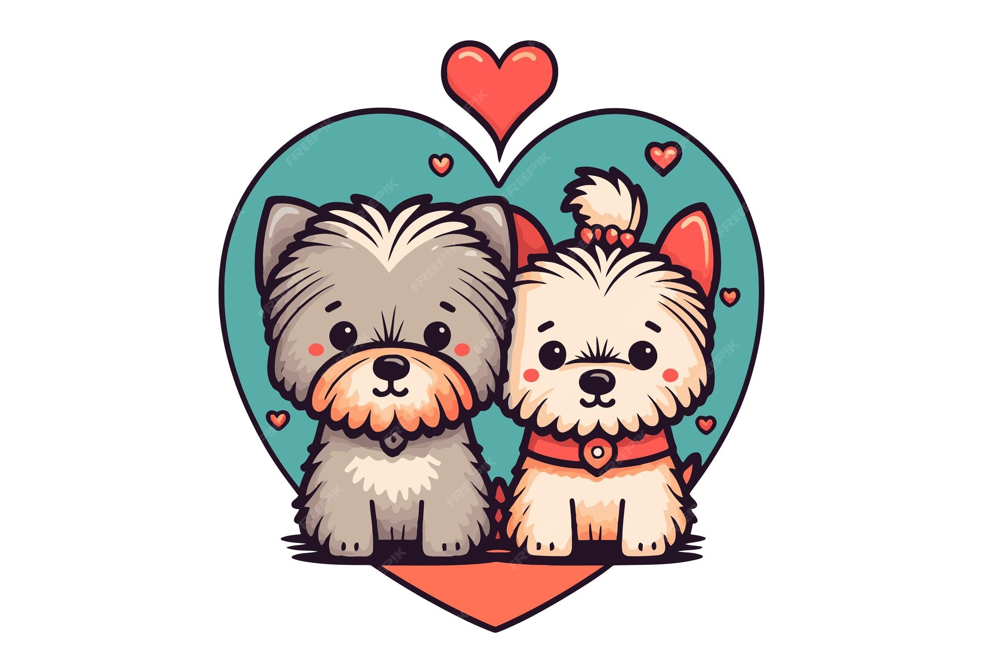 premium-vector-cute-couple-dogs-in-love-animal-valentine-day-card-invitation-background
