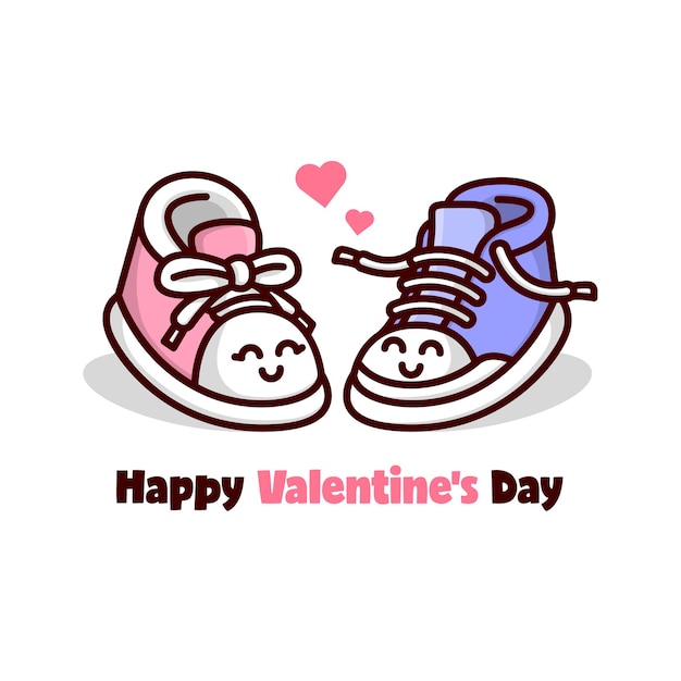 CUTE A COUPLE OF SHOES FEELING LOVELY IN VALENTINE DAY