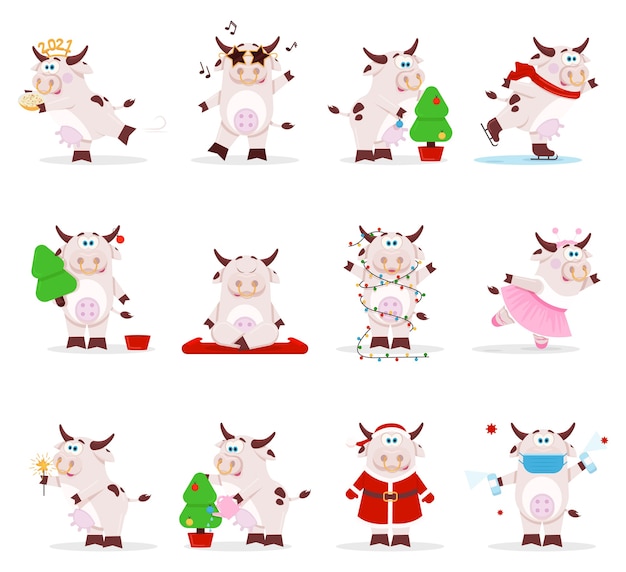 Cute cow chinese  Ox zodiac