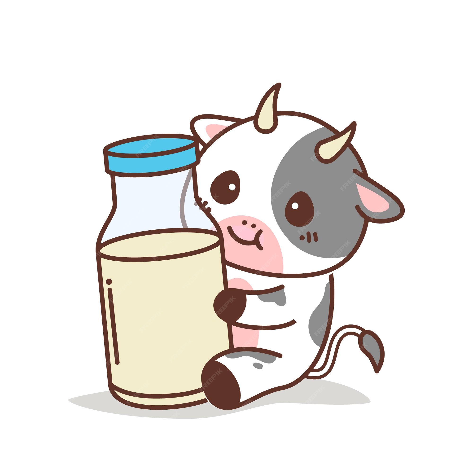 chibi cute cow drawing
