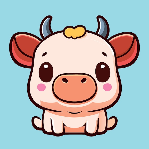 Cute cow vector design