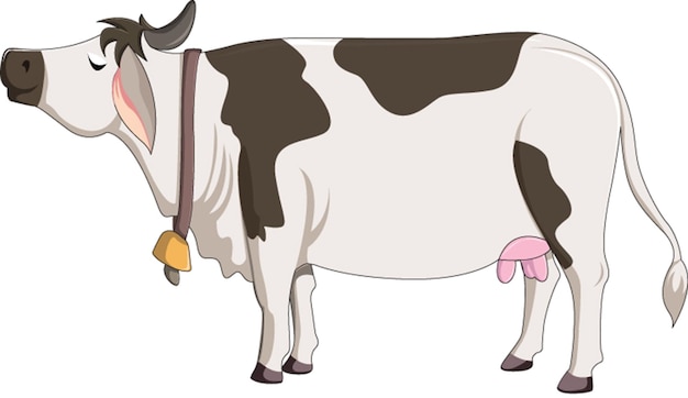 Vector cute cow